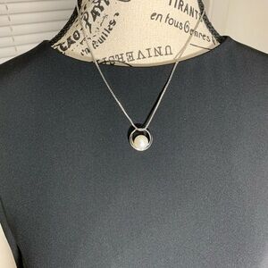 Paparazzi silver tone Pearl necklace and earring set. NWT. Classic, timeless.